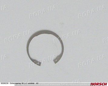 Кільце стопорне 50x2 підсилене A2 HORSCH 00260236 00260236 фото